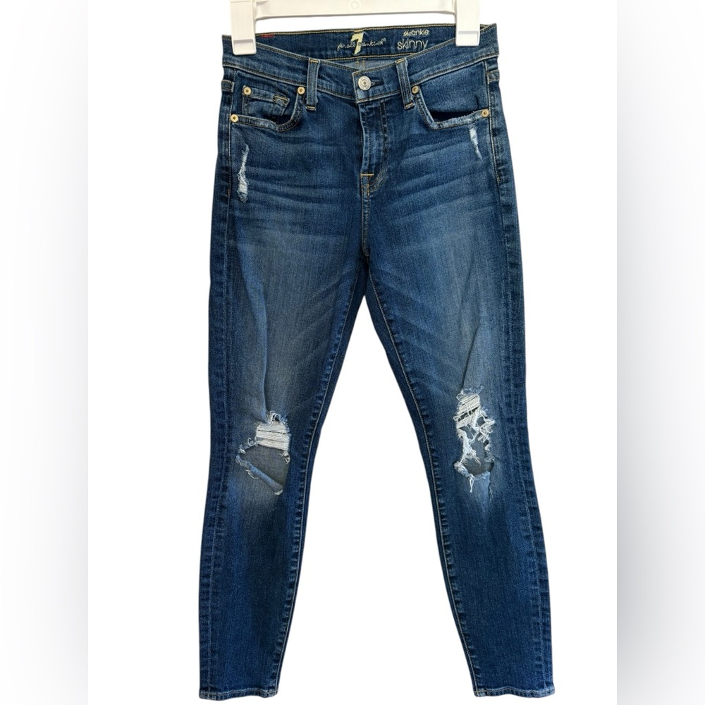 7 for All Mankind Skinny Ankle Jeans Size 26